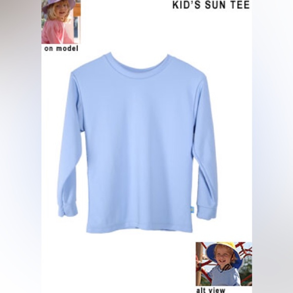 Pink blue kids UV protection SunTee shirt sun protective clothing long sleeve